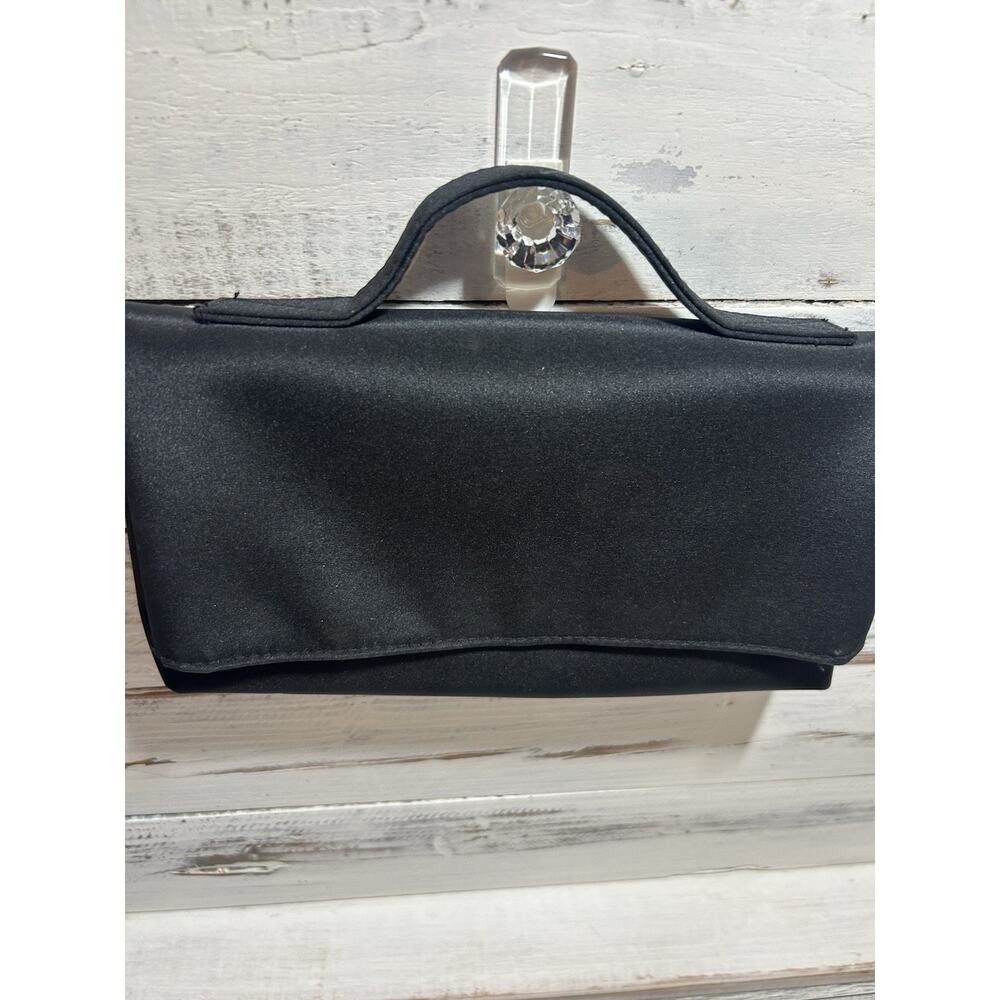 Nina Ricci Paris for Air De Temps Travel Cosmetic Bag Purse Black Nylon - Picture 10 of 10